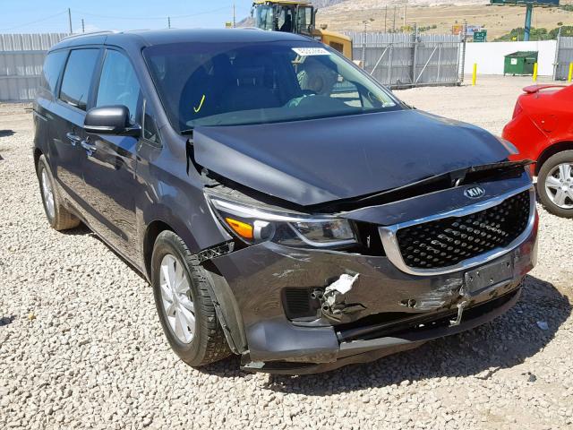 KNDMB5C13G6119813 - 2016 KIA SEDONA LX GRAY photo 1