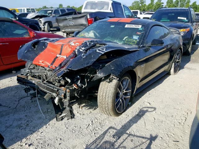 1FA6P8CF3F5362393 - 2015 FORD MUSTANG GT BLACK photo 2