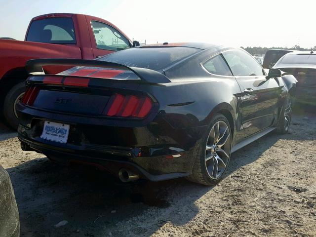 1FA6P8CF3F5362393 - 2015 FORD MUSTANG GT BLACK photo 4