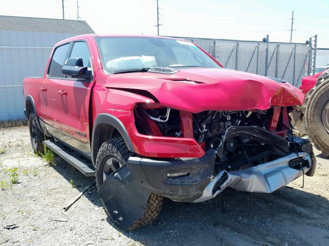 1C6SRFLT2KN671089 - 2019 RAM 1500 REBEL წითელი ფოტო 1