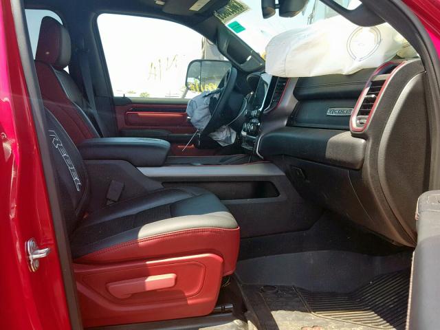 1C6SRFLT2KN671089 - 2019 RAM 1500 REBEL წითელი ფოტო 5