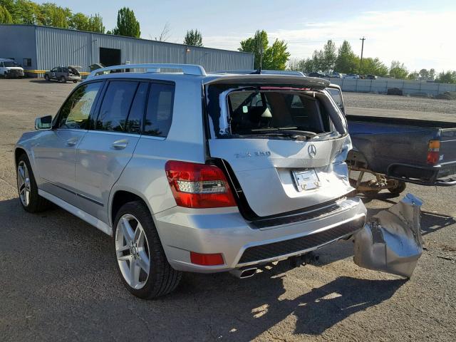 WDCGG8HB8BF597228 - 2011 MERCEDES-BENZ GLK 350 4M SILVER photo 3