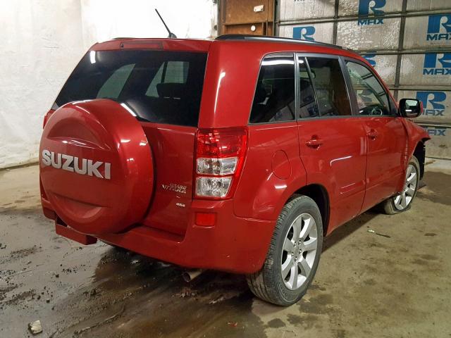 JS3TD0D76C4100160 - 2012 SUZUKI GRAND VITA RED photo 4