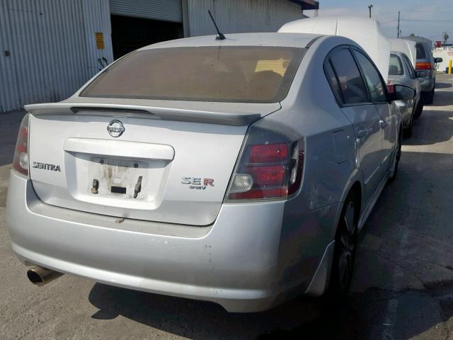 3N1CB61E87L726144 - 2007 NISSAN SENTRA SE- SILVER photo 4