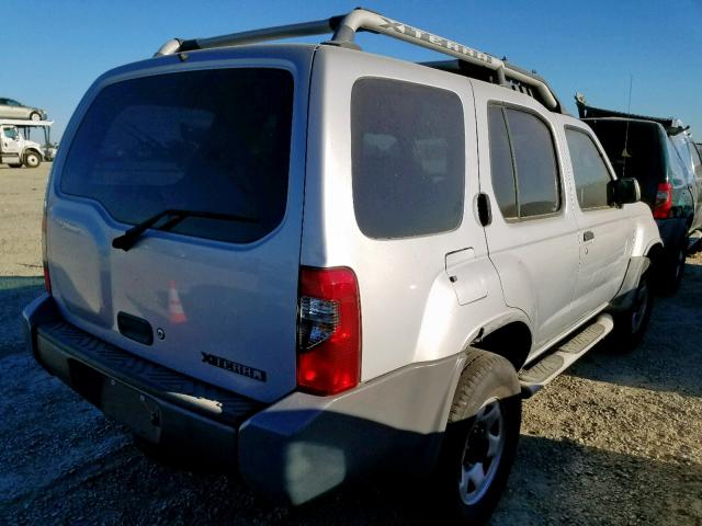 5N1DD28T04C634361 - 2004 NISSAN XTERRA XE SILVER photo 4