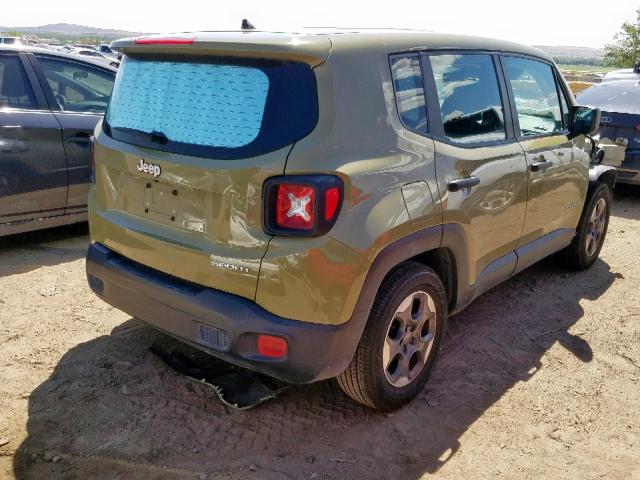 ZACCJAATXFPC06809 - 2015 JEEP RENEGADE S 绿色 照片 4