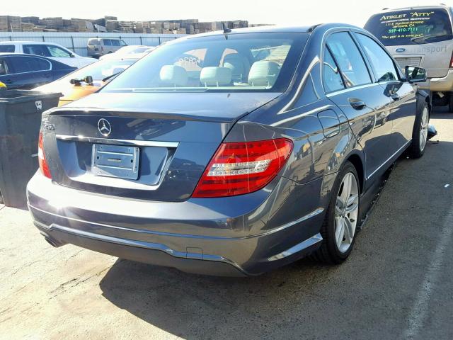 WDDGF4HB1EA942592 - 2014 MERCEDES-BENZ C 250 CHARCOAL photo 4