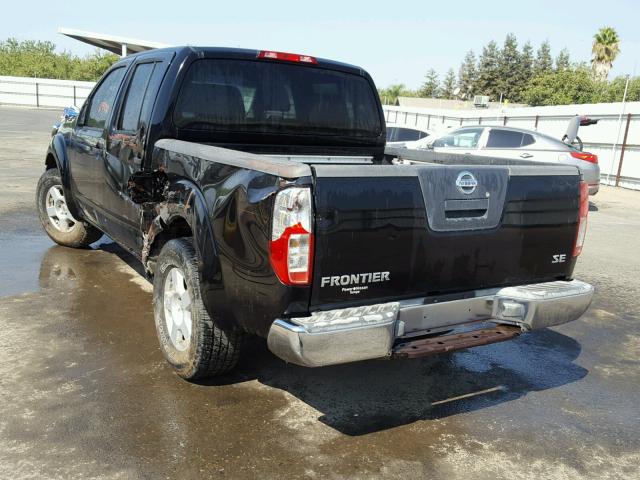 1N6AD07U36C473929 - 2006 NISSAN FRONTIER C BLACK photo 3