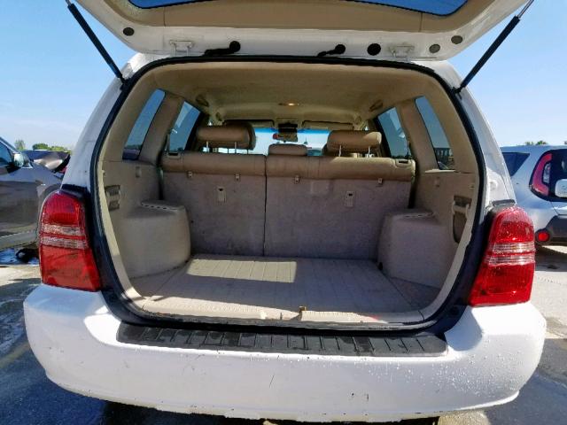 JTEGD21A330054205 - 2003 TOYOTA HIGHLANDER WHITE photo 9