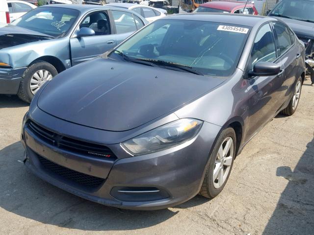 1C3CDFBB4GD661251 - 2016 DODGE DART SXT GRAY photo 2