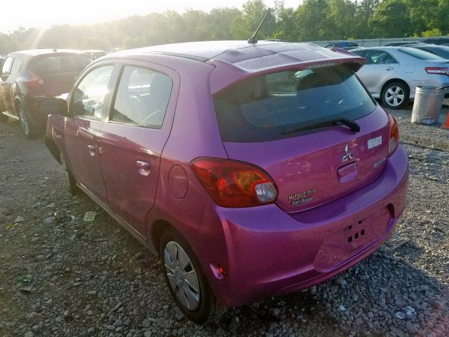 ML32A3HJ2FH012538 - 2015 MITSUBISHI MIRAGE DE PURPLE photo 3