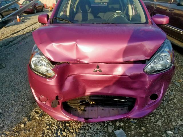 ML32A3HJ2FH012538 - 2015 MITSUBISHI MIRAGE DE PURPLE photo 9