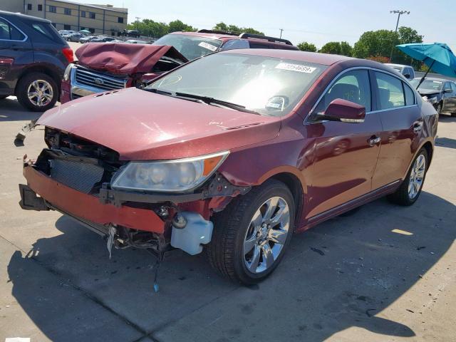 1G4GC5EGXAF317562 - 2010 BUICK LACROSSE C RED photo 2