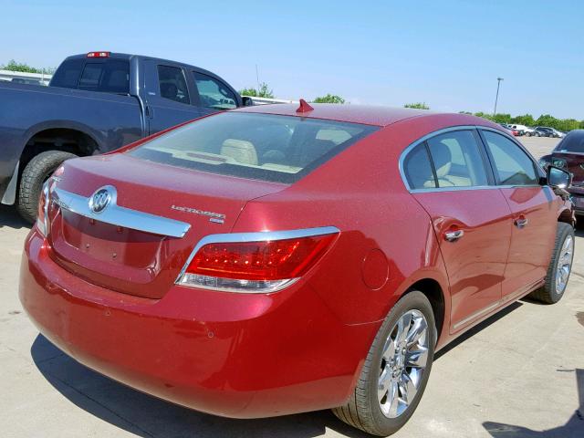 1G4GC5EGXAF317562 - 2010 BUICK LACROSSE C RED photo 4