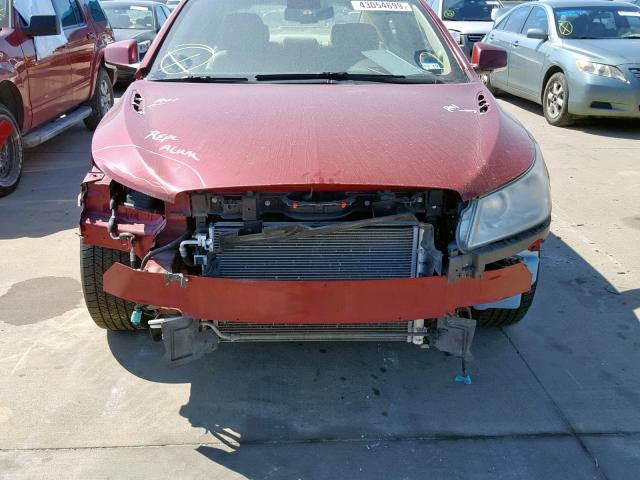 1G4GC5EGXAF317562 - 2010 BUICK LACROSSE C RED photo 9