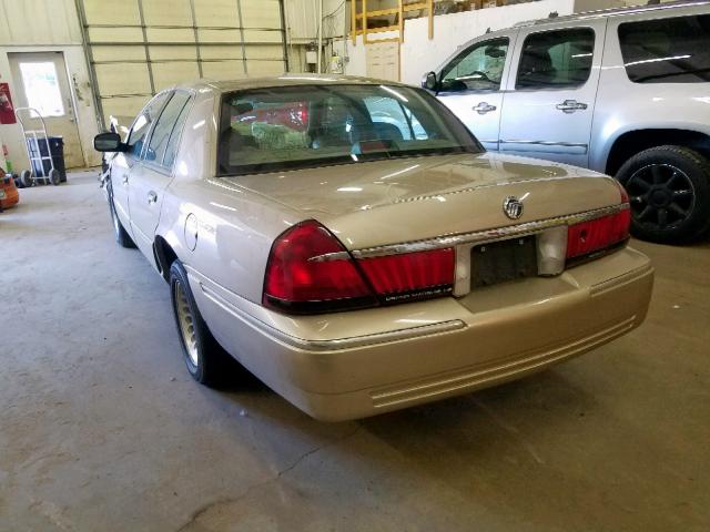 2MEFM75W2YX636337 - 2000 MERCURY GRAND MARQ TAN photo 3