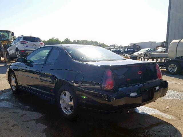 2G1WX12K4Y9226613 - 2000 CHEVROLET MONTE CARL BLACK photo 3