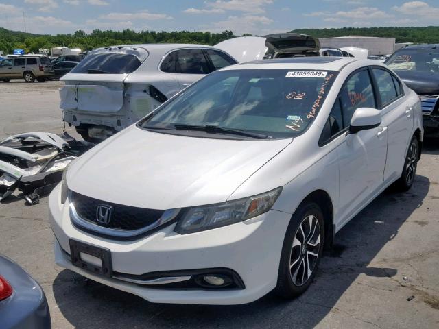 19XFB2F90DE011941 - 2013 HONDA CIVIC EXL 白色 照片 2