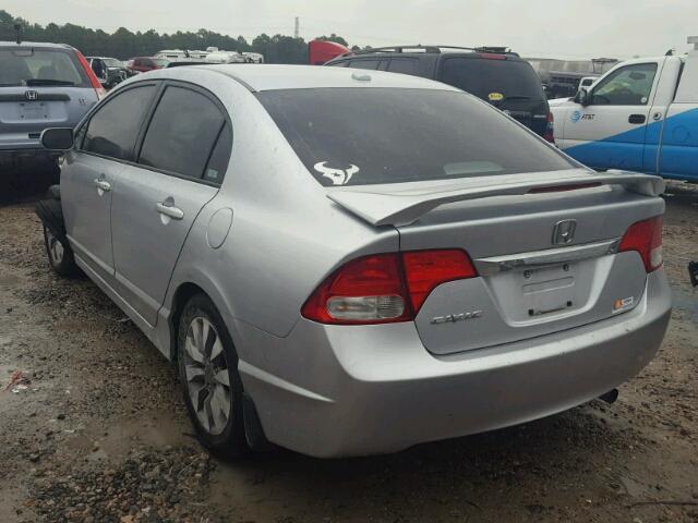 2HGFA16979H316119 - 2009 HONDA CIVIC EXL SILVER photo 3