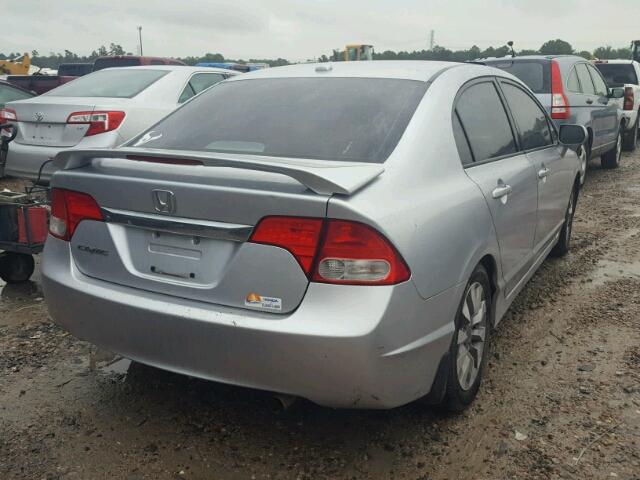 2HGFA16979H316119 - 2009 HONDA CIVIC EXL SILVER photo 4