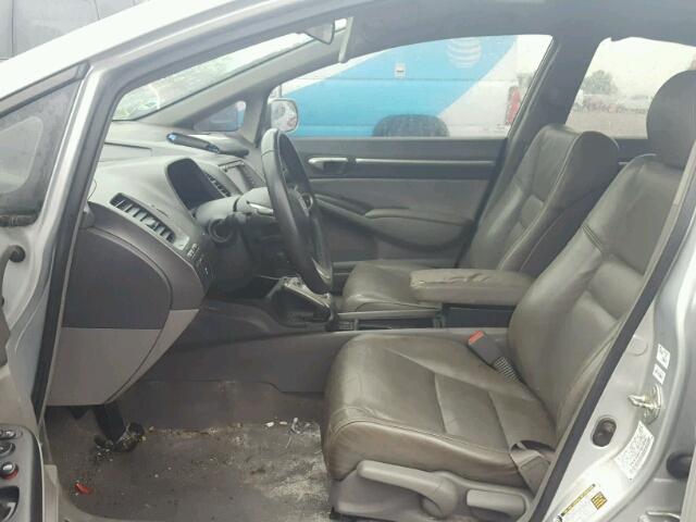 2HGFA16979H316119 - 2009 HONDA CIVIC EXL SILVER photo 5