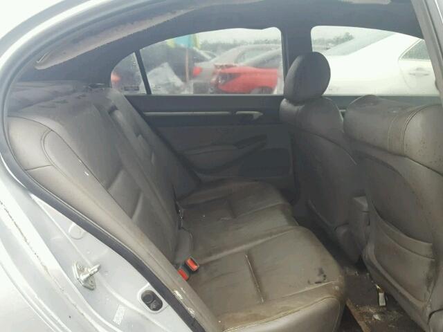 2HGFA16979H316119 - 2009 HONDA CIVIC EXL SILVER photo 6