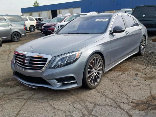 WDDUG8CBXFA137643 - 2015 MERCEDES-BENZ S 550 SILVER photo 2