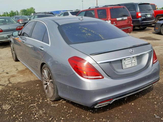 WDDUG8CBXFA137643 - 2015 MERCEDES-BENZ S 550 SILVER photo 3