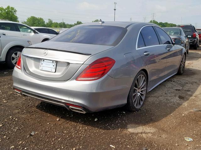 WDDUG8CBXFA137643 - 2015 MERCEDES-BENZ S 550 SILVER photo 4