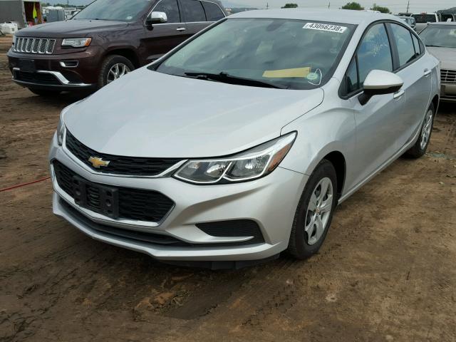 1G1BC5SM9H7163917 - 2017 CHEVROLET CRUZE LS SILVER photo 2