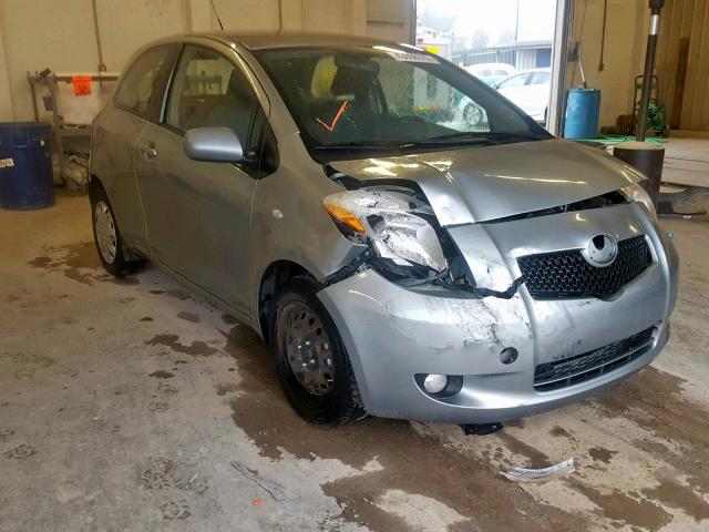 JTDJT923X85178228 - 2008 TOYOTA YARIS GRAY photo 1