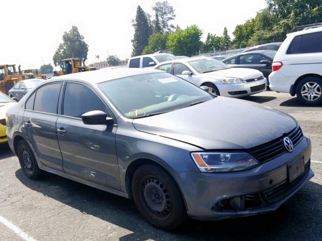 3VW2K7AJ7BM366487 - 2011 VOLKSWAGEN JETTA BASE GRAY photo 1