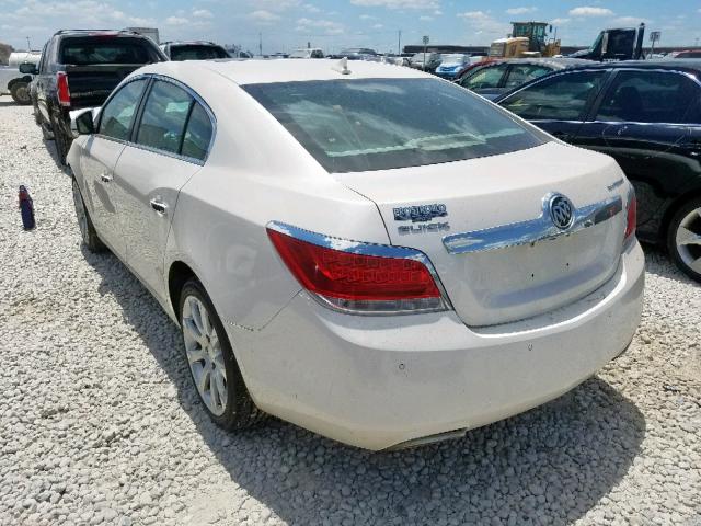 1G4GJ5E30CF347059 - 2012 BUICK LACROSSE T WHITE photo 3