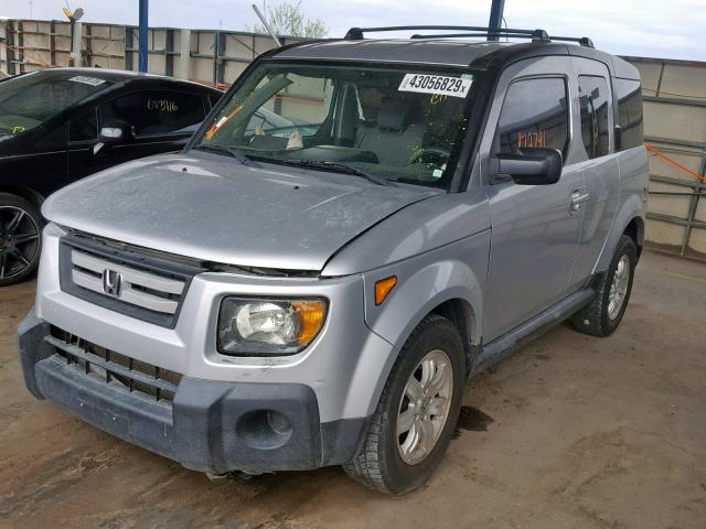 5J6YH18737L002931 - 2007 HONDA ELEMENT EX SILVER photo 2