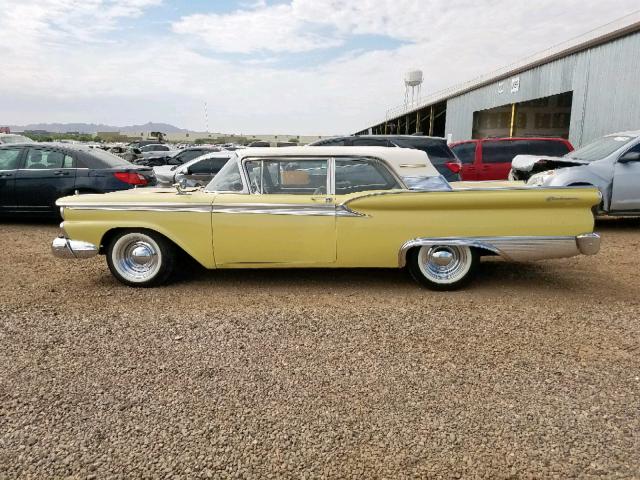 B9FS283497 - 1959 FORD GALAXY YELLOW photo 9