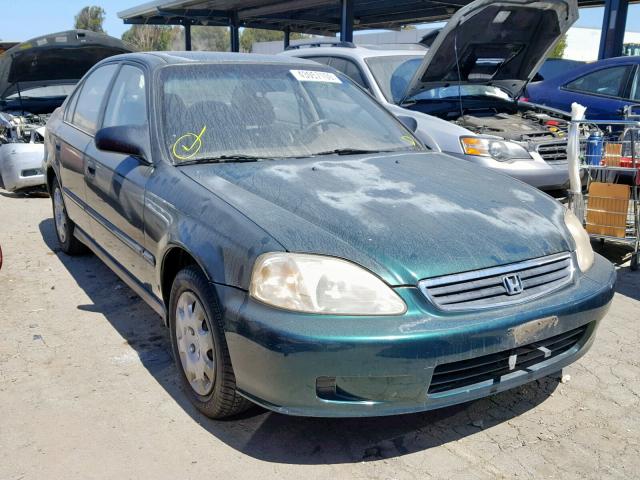 JHMEJ6623YS012608 - 2000 HONDA CIVIC DX GREEN photo 1