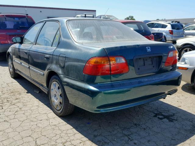 JHMEJ6623YS012608 - 2000 HONDA CIVIC DX GREEN photo 3