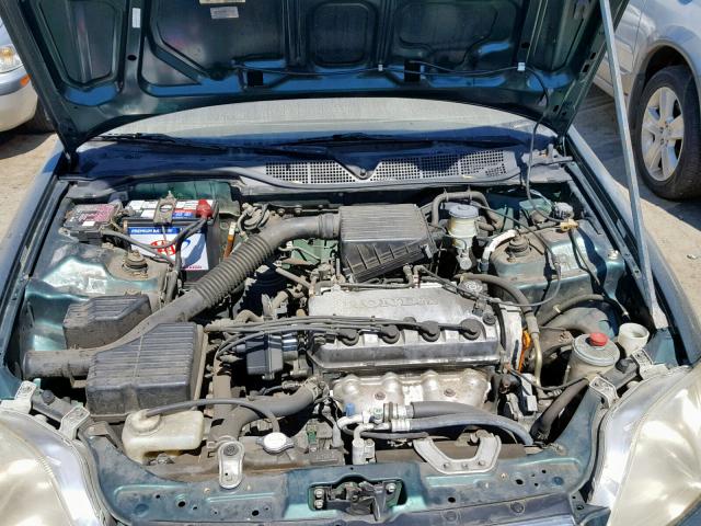 JHMEJ6623YS012608 - 2000 HONDA CIVIC DX GREEN photo 7