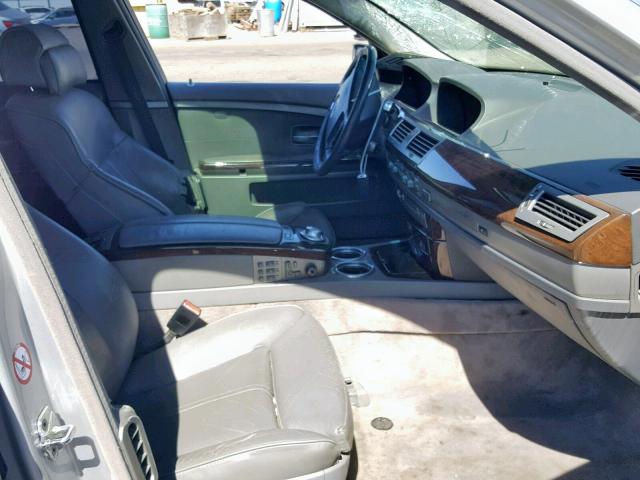 WBAGN63462DR07152 - 2002 BMW 745 LI SILVER photo 5