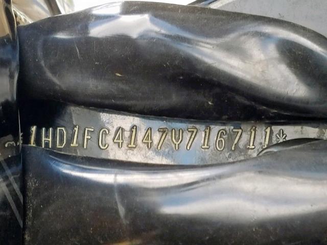 1HD1FC4147Y716711 - 2007 HARLEY-DAVIDSON FLHTCUI BLACK photo 10