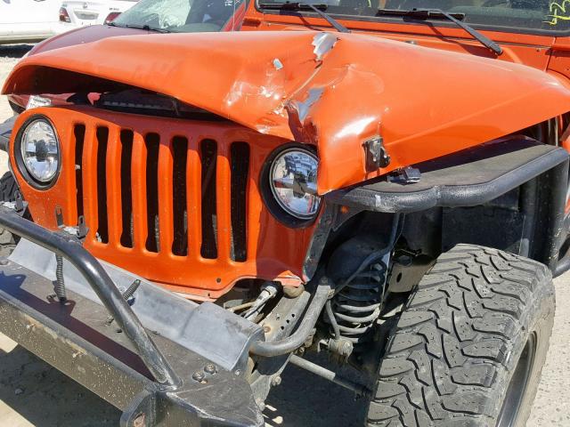 1J4FA39S35P331760 - 2005 JEEP WRANGLER X RED photo 9