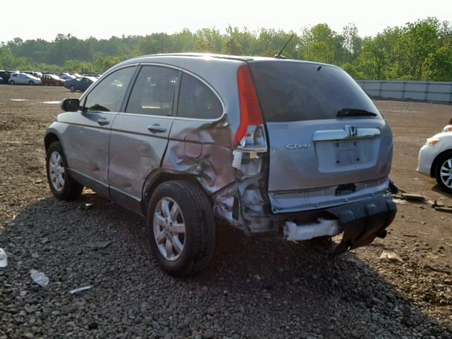 JHLRE38787C069929 - 2007 HONDA CR-V EXL BLUE photo 3