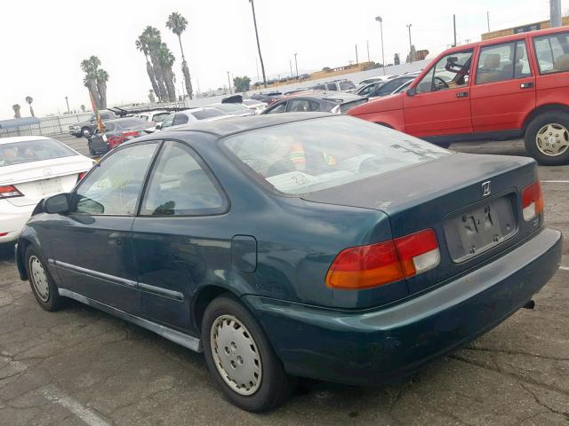 1HGEJ6226VL025321 - 1997 HONDA CIVIC DX GREEN photo 3