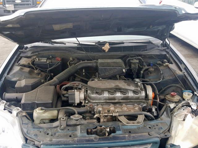 1HGEJ6226VL025321 - 1997 HONDA CIVIC DX GREEN photo 7