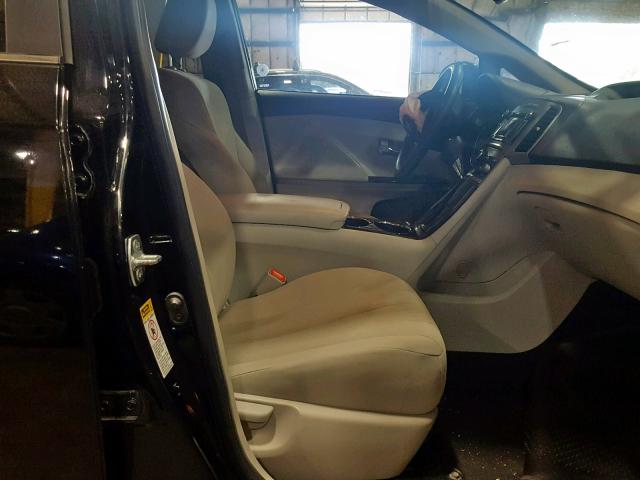 4T3ZK3BB8BU036485 - 2011 TOYOTA VENZA BLACK photo 5