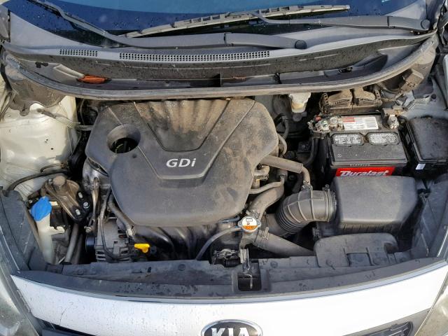 KNADM4A36D6154721 - 2013 KIA RIO LX SILVER photo 7