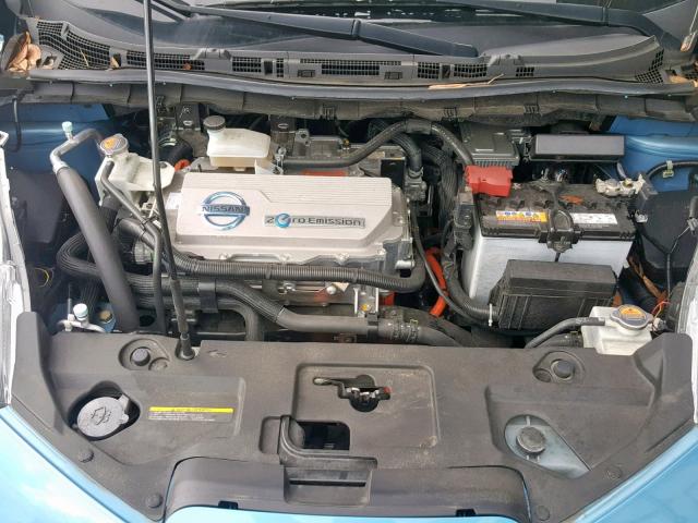 JN1AZ0CP2CT015561 - 2012 NISSAN LEAF SV BLUE photo 7