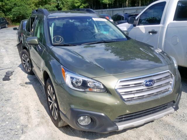 4S4BSENC4H3201439 - 2017 SUBARU OUTBACK 3. GREEN photo 1