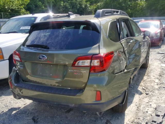 4S4BSENC4H3201439 - 2017 SUBARU OUTBACK 3. GREEN photo 4
