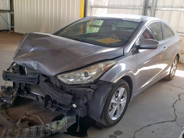 KMHDH6AE3DU017103 - 2013 HYUNDAI ELANTRA CO GRAY photo 2